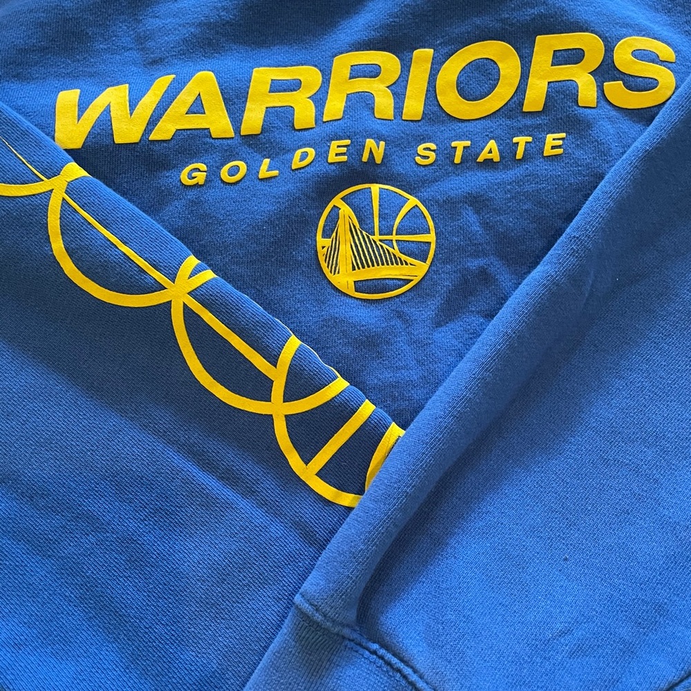Junk Food cropped Warriors size Small